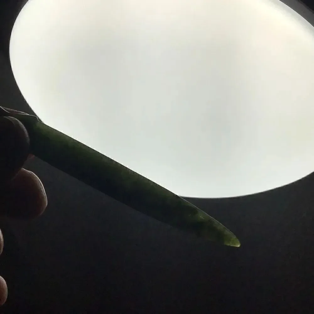Carved stone (jade I think) seal letter opener